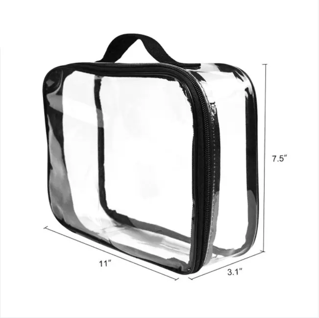 Custom Clear PVC Plastic Zipper Bag