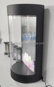 Affichage holographique 3d Projecteur d'hologramme Cylindre d'hologramme Affichage publicitaire Écran <span class=keywords><strong>transparent</strong></span> circulaire Boîte d'hologramme - Product Image 3