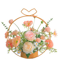 Décoration florale artificielle haut de gamme de luxe léger pour salon, table et mariage