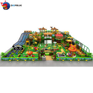 สนามเด็กเล่นในร่มพร้อมสไลเดอร์สำหรับเด็กลายการ์ตูนรูปสัตว์ป่าดีไซน์ตามต้องการ - Product Image 5