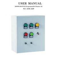 Bilihondim PLC Programmable Dimmer LED Light Controller High Power 2KW 2 Channel Sunset Sunrise Timer Control Dimming