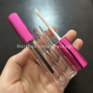 ISMAN - Tubo de Delineador de Ojos Redondo de Lujo de 3 ml, Color <span class=keywords><strong>Rojo</strong></span> Rosa, Botella Transparente para Brillo Labial, Vial para Suero de Crecimiento de Pestañas, Venta al por Mayor, Marca Privada Profesional - Product Image 2