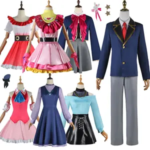 Anime Oshi no ko cosplay ai hoshino Ruby akuamarin Kana Cosplay Trang Phục Cô Gái Đồng phục học sinh Aqua Lolita ăn mặc phù hợp với tóc giả