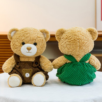 Adorable Ours en Peluche pour Bébé, Jouet Personnalisable avec Vêtements, Jouet Éducatif pour Enfants, Accepte Logo Personnalisé, Anti-Stress