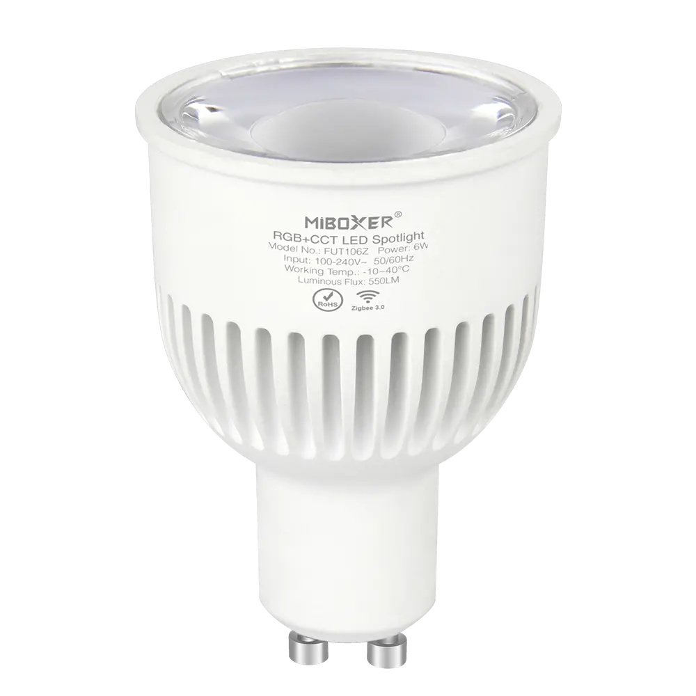 Lampu Sorot Led Gu10, Mi Light Miboxer FUT106Z Rohs CE Zigbee 3.0 Nirkabel Mr16, Lampu Kontrol Jarak 100M