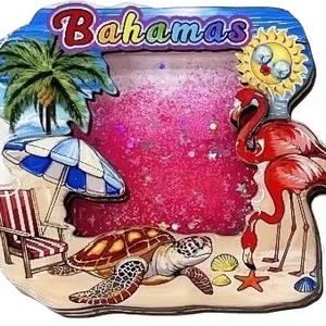 Affiche de réfrigérateur en MDF faite à la main, écologique, au design champêtre français, avec forme personnalisable - Série Océan - Product Image 3