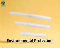 Pailles rétractables jetables en PLA biodégradable de 6 mm pour Bubble Tea, emballage individuel, 500 unités, SunnyBiopak, pour fêtes à domicile