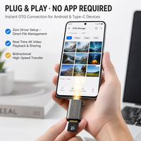 Mini 40MB/s Baca 25MB/s Tulis Pembaca Kartu Paduan Seng dengan Disipasi Panas Cepat Pembaca Kartu TF Pembaca Kartu Memori untuk Perjalanan Luar Ruangan