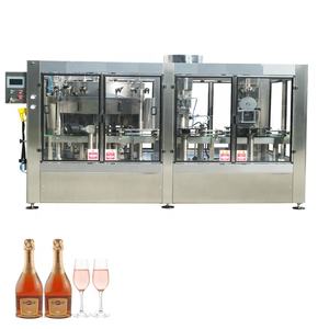Tampa de garrafa de champanhe com garrafa, máquina automática de enchimento de garrafas de vinho com máquina de gaiola de fio - Product Image 4
