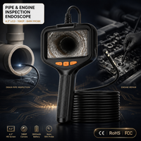 Endoscope d'inspection industrielle SE-P200 HD 1080P, caméra numérique, écran 4,3 pouces, lumière LED intégrée, indice de protection IP67, batterie 5h
