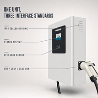 Vente en gros d'usine, borne de recharge murale DC 20KW, connecteur GBT/CCS2, station de recharge rapide DC pour véhicules électriques