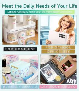 Phomemo <span class=keywords><strong>Omega</strong></span> S Vintage 3D Embosser E975 Machine de fabrication d'étiquettes en relief avec <span class=keywords><strong>10</strong></span> rouleaux de rubans Imprimante d'étiquettes portable Old School - Product Image 5