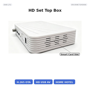เครื่องรับสัญญาณภาคพื้นดิน DVB-T2/C HEVC รองรับหลายภาษา HD USB AV สำหรับโครงการ ERI-DVBCT2HD006 8MB - Product Image 4