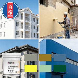 Peinture de sable écologique lavable, émulsion acrylique extérieure pour revêtement de bâtiment et revêtement décoratif mural liquide - Product Image 5