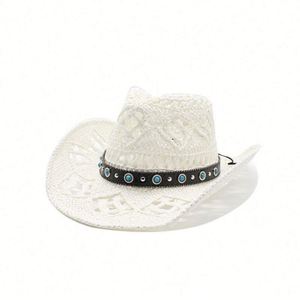 Sombreros de Vaquero Clásicos Stetson de Ala Ancha Lisos al por Mayor con Visera de Papel Estilo Western para Fiestas y Viajes Unisex - Product Image 6