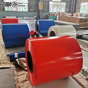 Ppgi Colour Coils Prime White Color Code 9016 Prepainted Galvanized Steel Coil 0.4mm Color Coated Steel PPGI