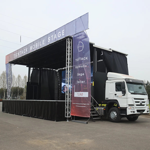 Scène mobile de haute qualité pour événements, <span class=keywords><strong>remorque</strong></span> de scène surélevée pour camions de tournée, camions de culte et camions de campagne - Product Image 1