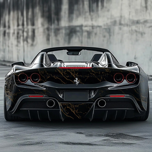 Película de revestimiento para coche con textura de mármol de PVC, vinilo con acabado brillante o mate para cambio de Color y decoración automática - Product Image 5