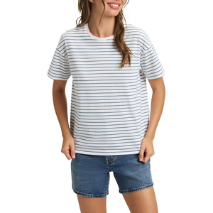Relaxed Casual Everyday Style <b>Womens</b> Crop Tshirt Designed For Comfortable Motion With Laid <b>Back</b> Look And Simple Style - Product Image 1