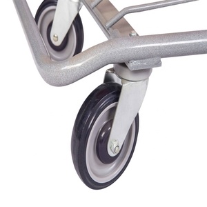 YOUB chariot à cargaison de supermarché en métal 80L bon marché et robuste avec 4 roues - Product Image 5