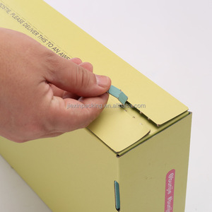 Caja plana reciclable Embalaje Productos de entrega de correo Cajas de envío Caja de correo con cremallera - Product Image 1