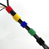 Vente en gros de bandes adhésives en nylon à double face, écologiques, vertes, 12,5 mm, résistantes, lavables, auto-adhésives, en rouleaux