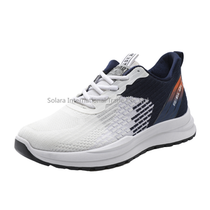 Chaussures à lacets pour hommes, personnalisables en usine, pour sports et loisirs, toutes saisons (hiver, été, automne, printemps), en maille respirante et PVC, design tendance, en stock - Product Image 4