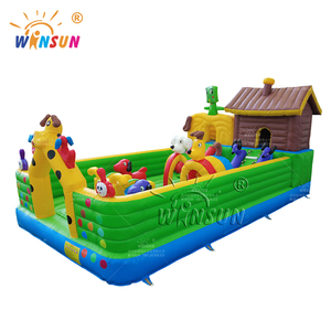 แทรมโพลีนเป่าลมรูปลูกสุนัขแบบเป่าลมธีมสวนสนุก - Product Image 3