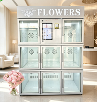 Distributeur automatique de fleurs à plusieurs modes de paiement pour rue piétonne, distributeur automatique de fleurs sans surveillance