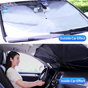 Parasol Universal <span class=keywords><strong>para</strong></span> Parabrisas Delantero de Automóvil, <span class=keywords><strong>Protector</strong></span> Interior <span class=keywords><strong>para</strong></span> Coche con Protección UV y Contra el Calor, con Marco de Acero Resistente - Product Image 5