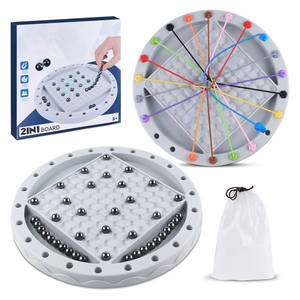 Jeu de société magnétique <span class=keywords><strong>2</strong></span> en <span class=keywords><strong>1</strong></span> : Échecs et Puzzle Corde – Portable, Stratégie, Casse-tête pour Enfants, Adultes, Famille, Voyage, Logique et Amusement - Product Image 1