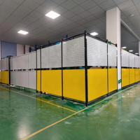 Valla de seguridad industrial de malla modular de alta resistencia para robots, separación de talleres y equipos mecánicos, directa de fábrica