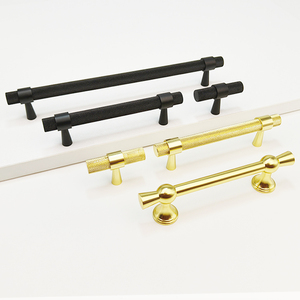 Pegangan pintu lemari kabinet bunga Gulung, pegangan pintu modern sederhana emas lubang tunggal pegangan furnitur - Product Image 3
