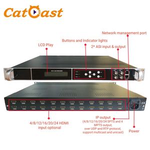 Catcast meilleur prix <span class=keywords><strong>HD</strong></span> MI à IP encodeur <span class=keywords><strong>IPTV</strong></span> 24 canaux H 264 vidéo <span class=keywords><strong>HD</strong></span> MI encodeur - Product Image 2