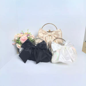 Bolso de Mano de Seda Cuadrado para Fiesta de Noche, con Diseño de Lazo, para Mujer - Product Image 6