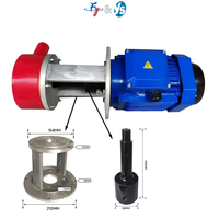 Sableuse à eau liquide de type humide Type a Pompe de sablage Fluide de meulage Turbine en polyuréthane Base en aluminium Arbre moteur