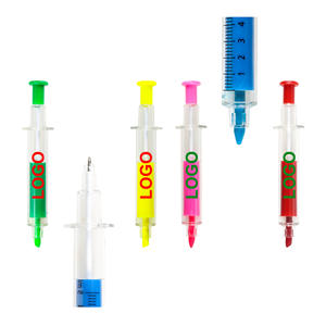 2-in-1 Kunststoff Jumbo Highlighter Pen Set Schräge Pinsels pitze Niedlicher Stil mit Logo Glitter <span class=keywords><strong>Promo</strong></span> Writing 1,0mm Breite - Product Image 3