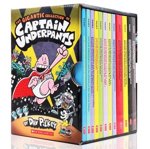 Captain Underpants Book 14 Captain Underpants Children's English Picture Book Black And White Color <strong>Story</strong>