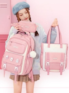 Commercio all'ingrosso impermeabile ammortizzante borse da scuola Oxford <span class=keywords><strong>per</strong></span> bambine traspirante Set di tre pezzi zaino <span class=keywords><strong>per</strong></span> università - Product Image 2