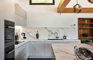 Customizable High-End <b>Kitchen</b> Cabinets Minimally Designed Integrated Dining <b>Table</b> Expandable Rock Board <b>Island</b> <b>Table</b> for Home - Product Image 2