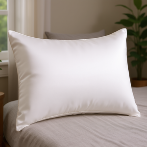 Taie d'oreiller en satin soyeux, lot de 2, 26 x 20 pouces, taille standard, literie pour la maison, couleur unie, style simple, lavable en machine - Product Image 2