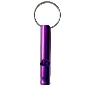 Sifflet de survie en alliage d'aluminium, 45x10mm, porte-clés multicolore durable pour le camping, la randonnée, équipement de sécurité - Product Image 4