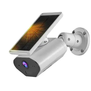 Waterdichte Outdoor Ontwerp Wifi Zonnepaneel Batterij Aangedreven Draadloze Beveiliging Camera Outdoor Systeem Voor Security Camera