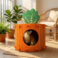Panneau acoustique en fibre de polyester 360 °   Lit-caverne pour chat, résistant aux griffures, durable, pour chats et petits chiens