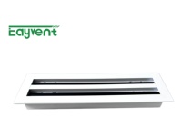 Grille de ventilation linéaire en aluminium anti-oxydation, type dissimulé, pour la ventilation centralisée des chambres d'hôtel, des halls d'accueil et des applications d'ingénierie.