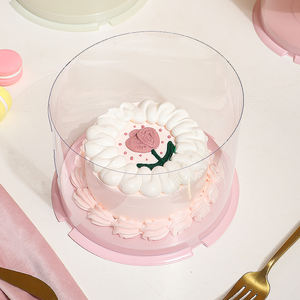 Caja de Pastel Transparente Alta para Bodas, de PET, con Ventana Personalizable, Reciclable, de Lujo, para Cumpleaños, para Invitados, Venta al por Mayor Personalizada - Product Image 5