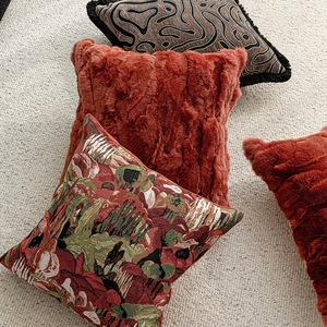 <span class=keywords><strong>Cuscini</strong></span> Decorativi in Stile Moderno di Lusso, Serie Rosso e Nero, per Divano o Letto in Stile Vintage - Product Image 1