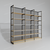 Étagères de présentation de magasin de détail de conception moderne de haute qualité, rayonnages de supermarché, mobilier d'intérieur, présentoir métallique personnalisé