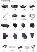 Matériaux de construction pour toitures de villas, gouttières en plastique PVC, système de collecte des eaux de pluie, gouttière pour l'Afrique