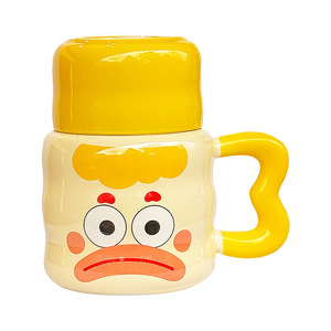 Taza de Cerámica con Diseño de Dibujos Animados, con Tapa y Asa, para Regalo, Primavera 2025 - Product Image 5